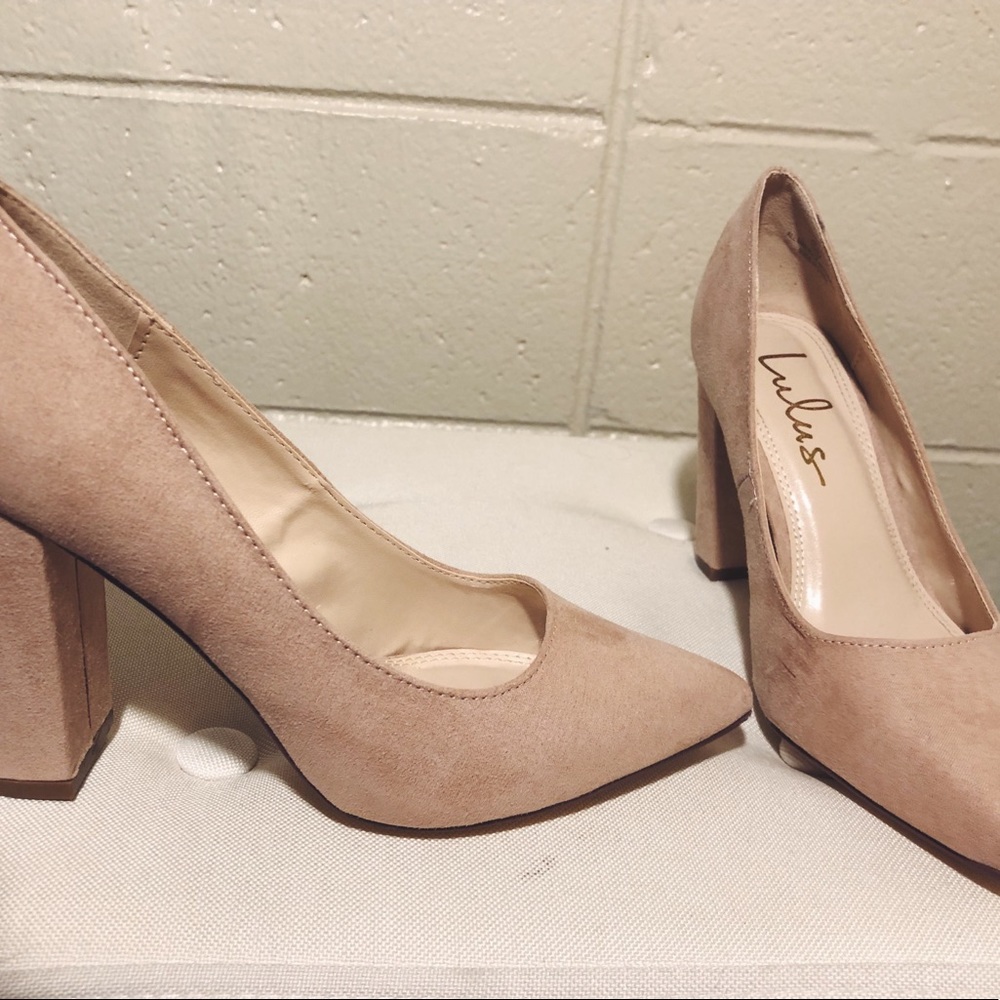 PINK SUEDE heels